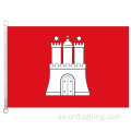 Hamburgs flagga 90 * 150 cm 100% polyster